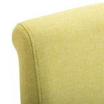 Dining Chairs 6 pcs Green Fabric