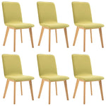 Dining Chairs 6 pcs Green