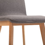 Dining Chairs 6 pcs Taupe Fabric
