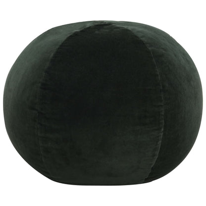 Pouffe Cotton Velvet 50x35 cm Green