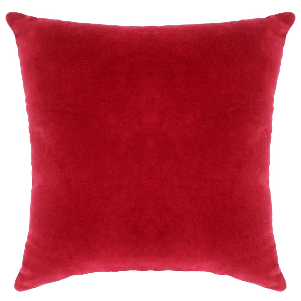 2 pcs Cushions Cotton Velvet Red