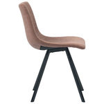 Dining Chairs 2 pcs Medium Brown faux Leather