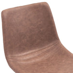 Dining Chairs 2 pcs Medium Brown faux Leather
