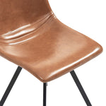 Dining Chairs 2 pcs Cognac faux Leather