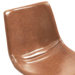 Dining Chairs 2 pcs Cognac faux Leather