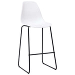 Bar Chairs 2 pcs White Plastic