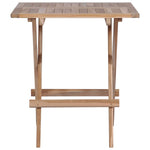 Folding Bistro Tables 2 pcs Solid Teak