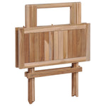 Folding Bistro Tables 2 pcs Solid Teak