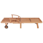 Sun Loungers 2 pcs Solid Teak Wood