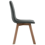 Dining Chairs 4 pcs Grey Velvet