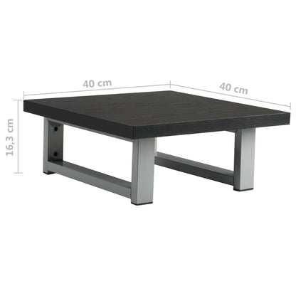 Bathroom Wall Shelf for Basin Black 40x40x16.3 cm