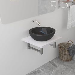 Bathroom Wall Shelf for Basin White 40x40x16.3 cm