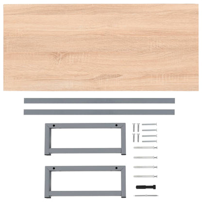Bathroom Furniture Oak 90x40x16.3 cm