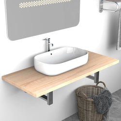Bathroom Furniture Oak 90x40x16.3 cm