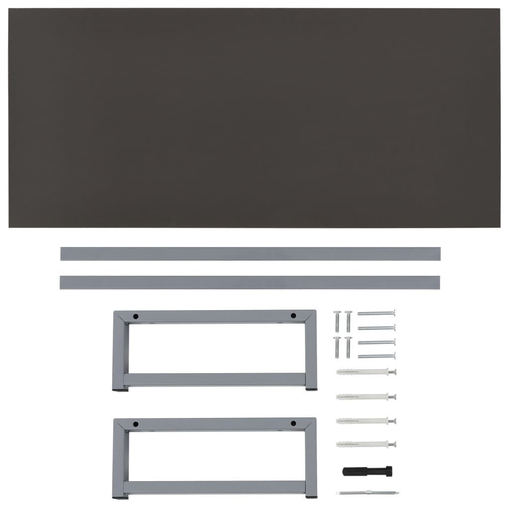 Bathroom Furniture Grey 90x40x16.3 cm