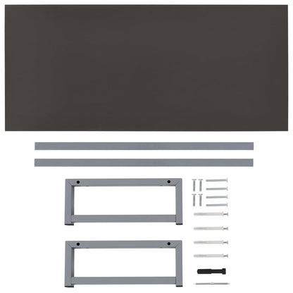 Bathroom Furniture Grey 90x40x16.3 cm