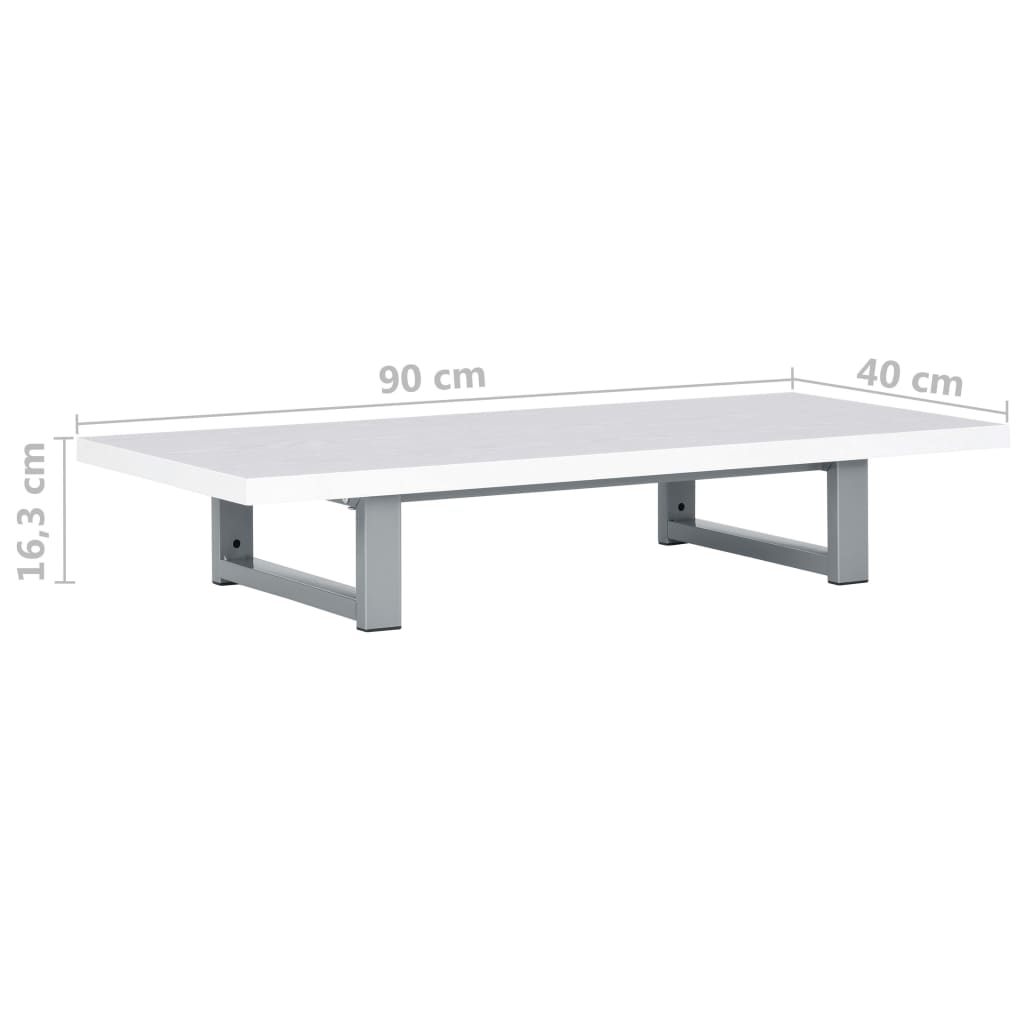 Bathroom Furniture White 90x40x16.3 cm