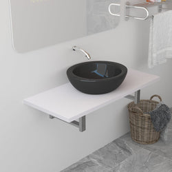 Bathroom Furniture White 90x40x16.3 cm