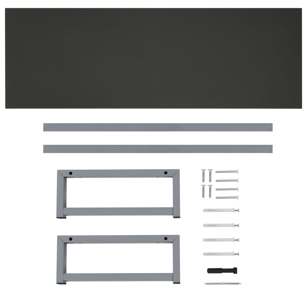Bathroom Furniture Grey 120x40x16.3 cm