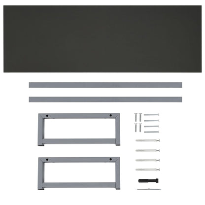 Bathroom Furniture Grey 120x40x16.3 cm