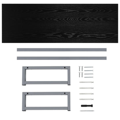 Bathroom Furniture Black 120x40x16.3 cm