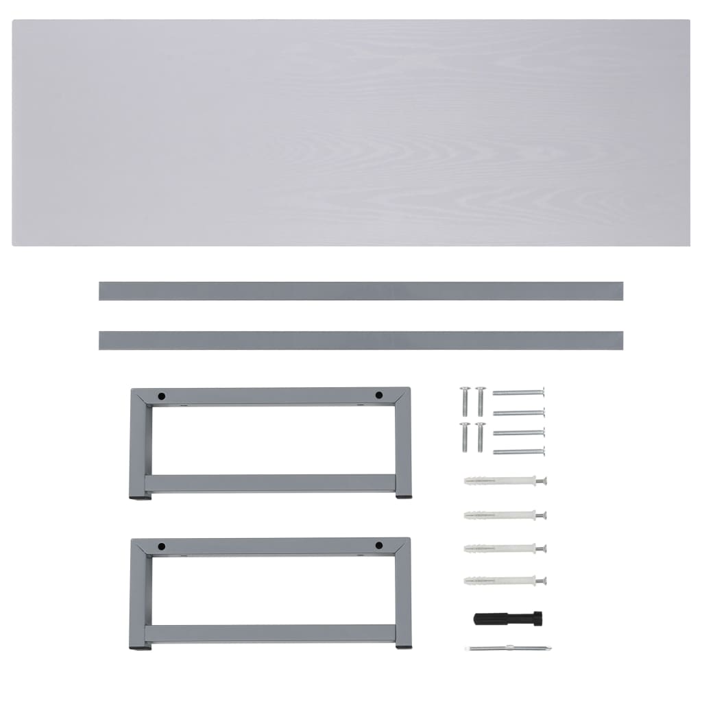 Bathroom Furniture White 120x40x16.3 cm