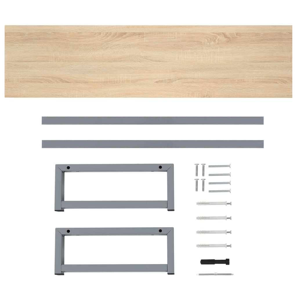 Bathroom Furniture Oak 160x40x16.3 cm