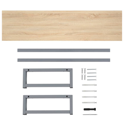 Bathroom Furniture Oak 160x40x16.3 cm