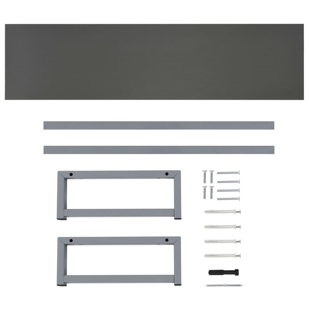 Bathroom Furniture Grey 160x40x16.3 cm