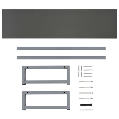 Bathroom Furniture Grey 160x40x16.3 cm