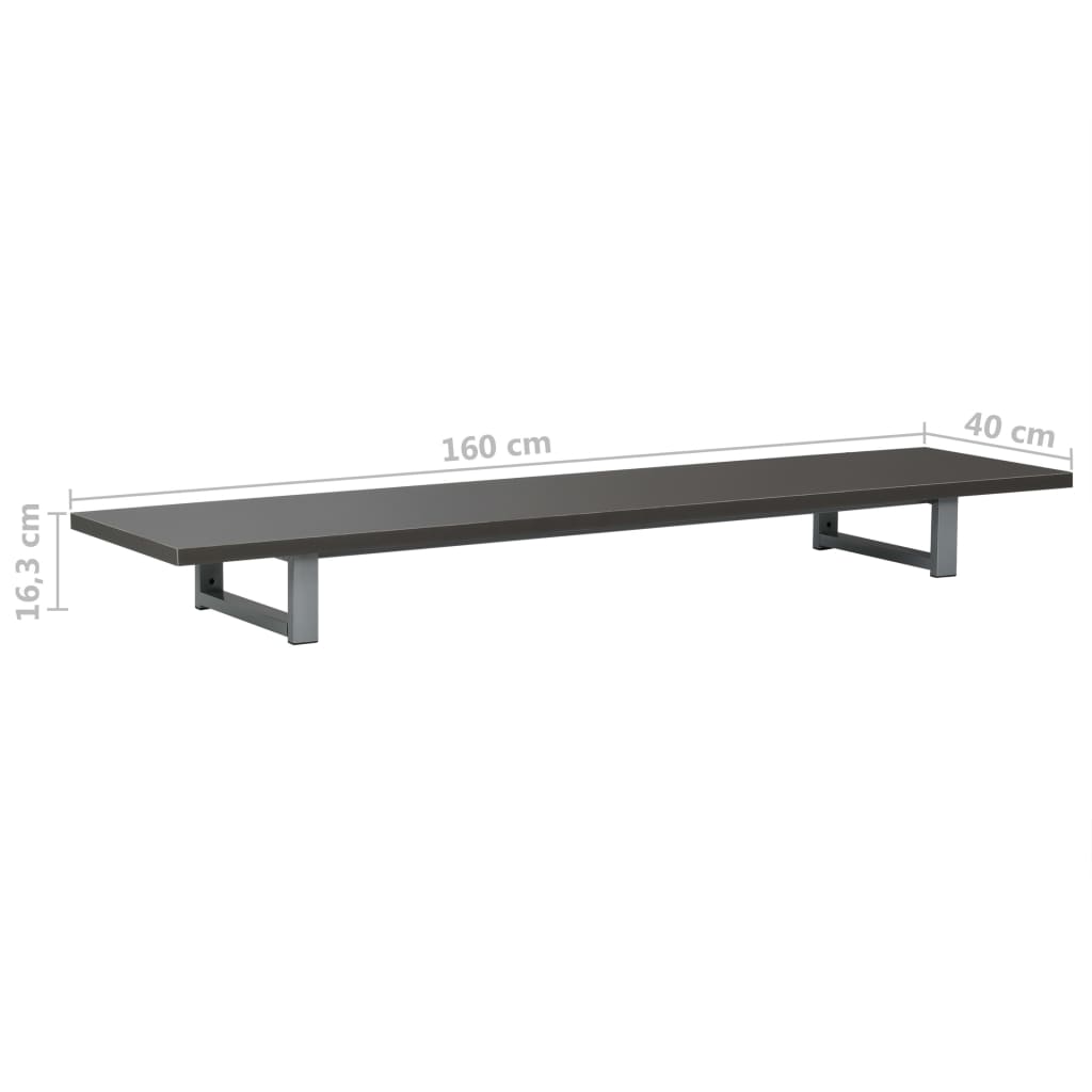 Bathroom Furniture Grey 160x40x16.3 cm