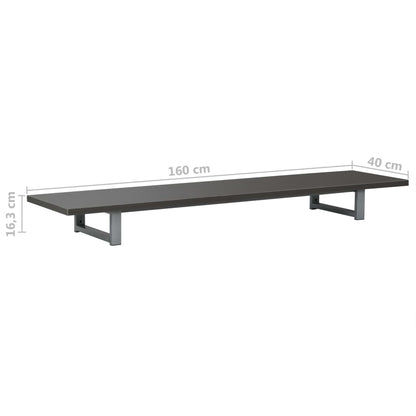 Bathroom Furniture Grey 160x40x16.3 cm