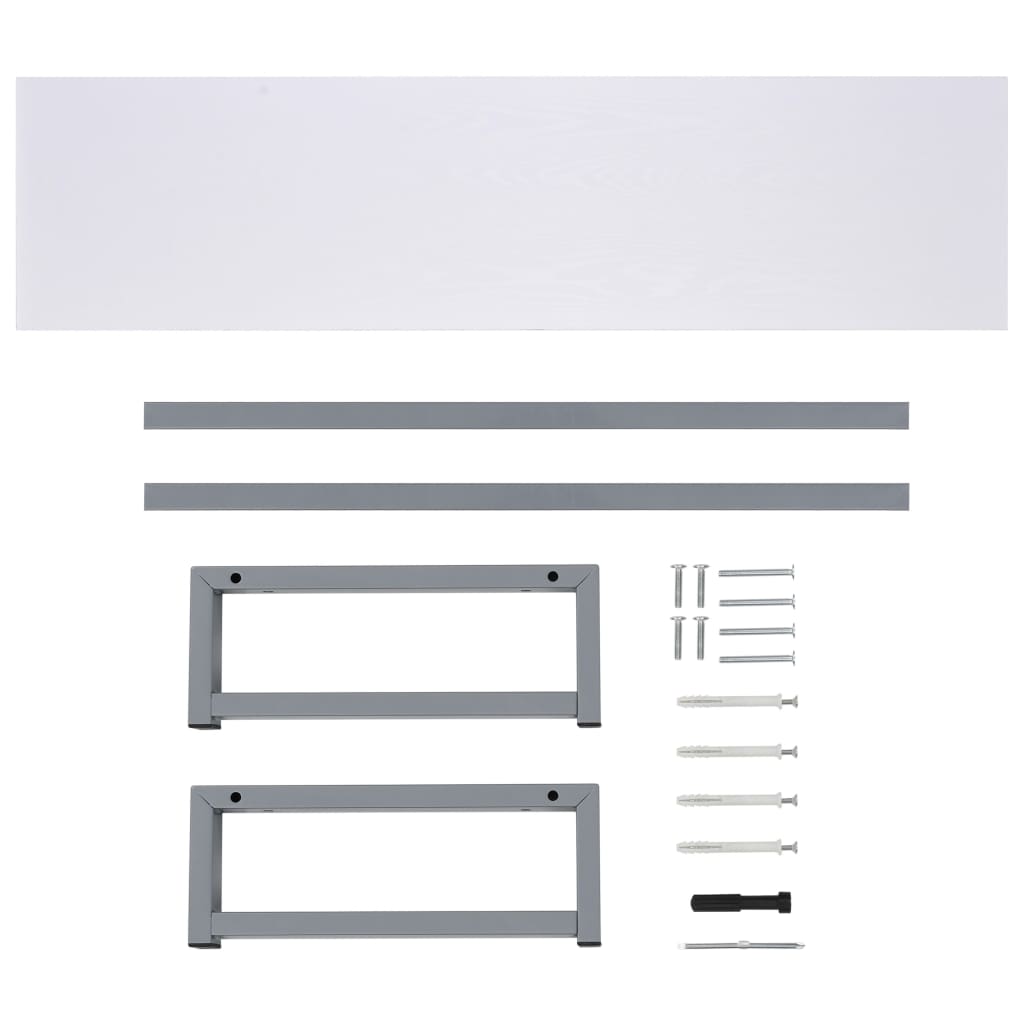 Bathroom Furniture White 160x40x16.3 cm
