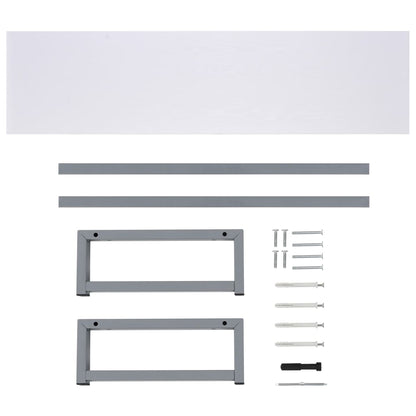 Bathroom Furniture White 160x40x16.3 cm
