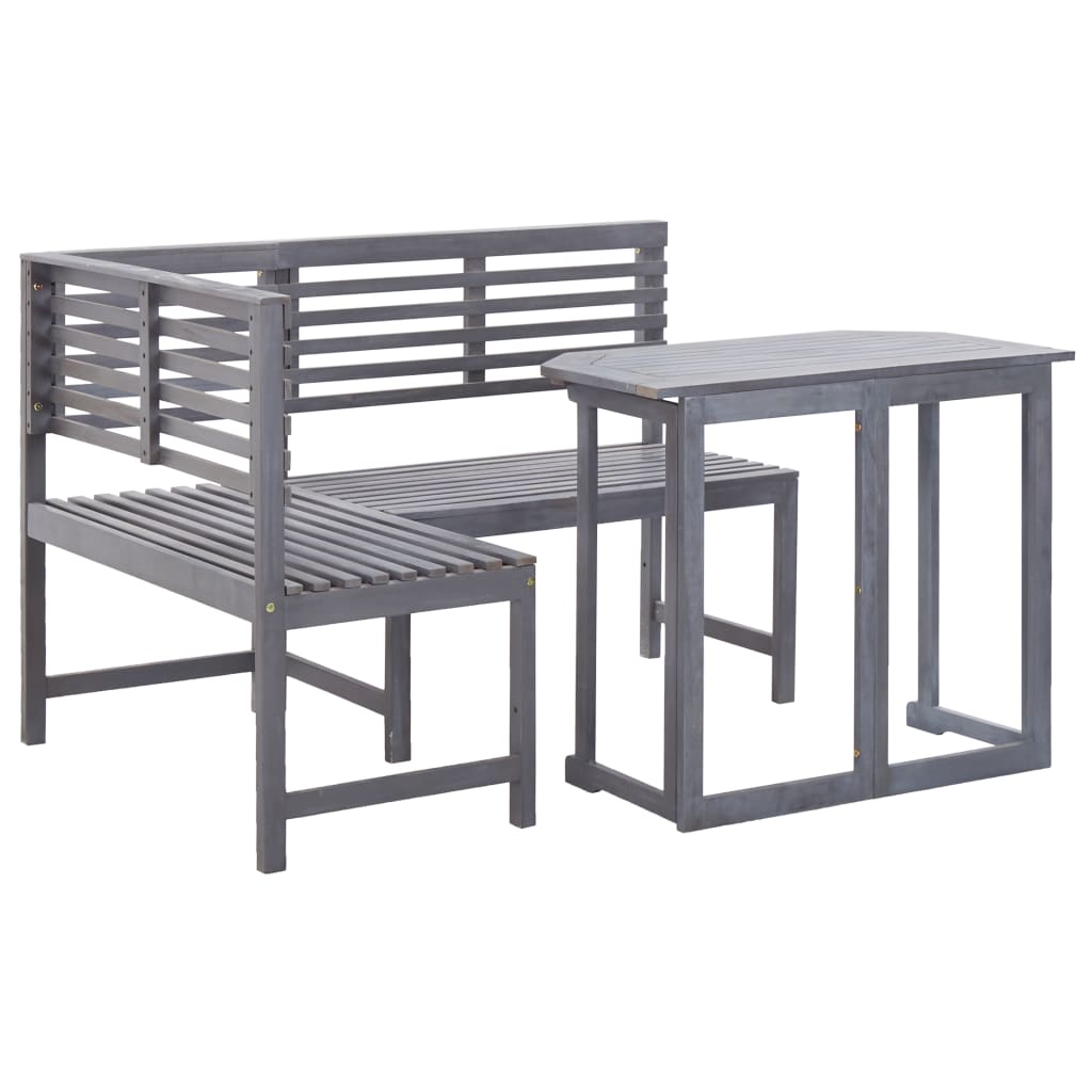 2 Piece Balcony Corner Lounge Set Solid Acacia Wood