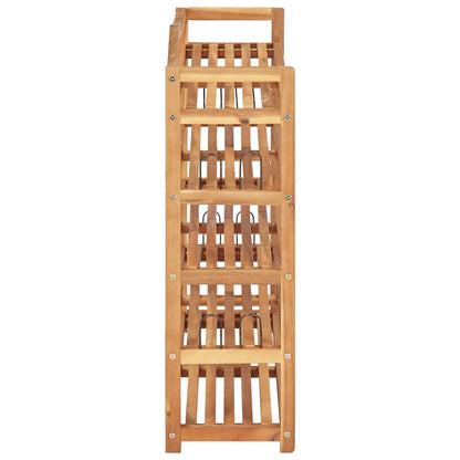 5-Tier Shoe Rack 95x26x80 cm Solid Acacia Wood