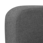 2 Piece Sofa Set Fabric Dark Grey
