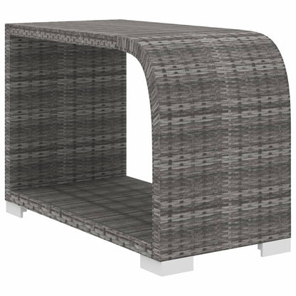 11 Piece Garden Lounge Set with Cushions Poly Rattan Grey