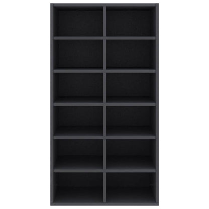 Shoe Rack Grey 54x34x100 cm Chipboard