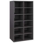 Shoe Rack High Gloss Grey  Chipboard