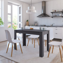 Dining Table Grey 120x60x76 cm Chipboard