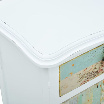 Bedside Cabinet White 40x30x62 cm
