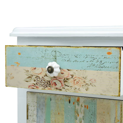 Bedside Cabinet White 40x30x62 cm