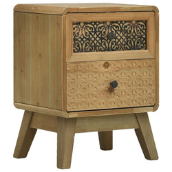 Bedside Cabinet Brown 37x30x51 cm