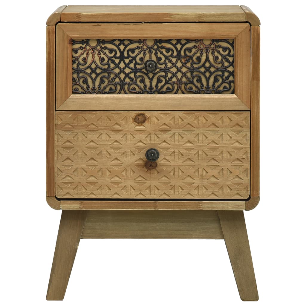Bedside Cabinet Brown 37x30x51 cm