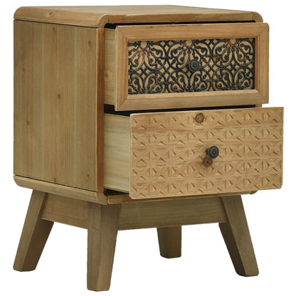Bedside Cabinet Brown 37x30x51 cm