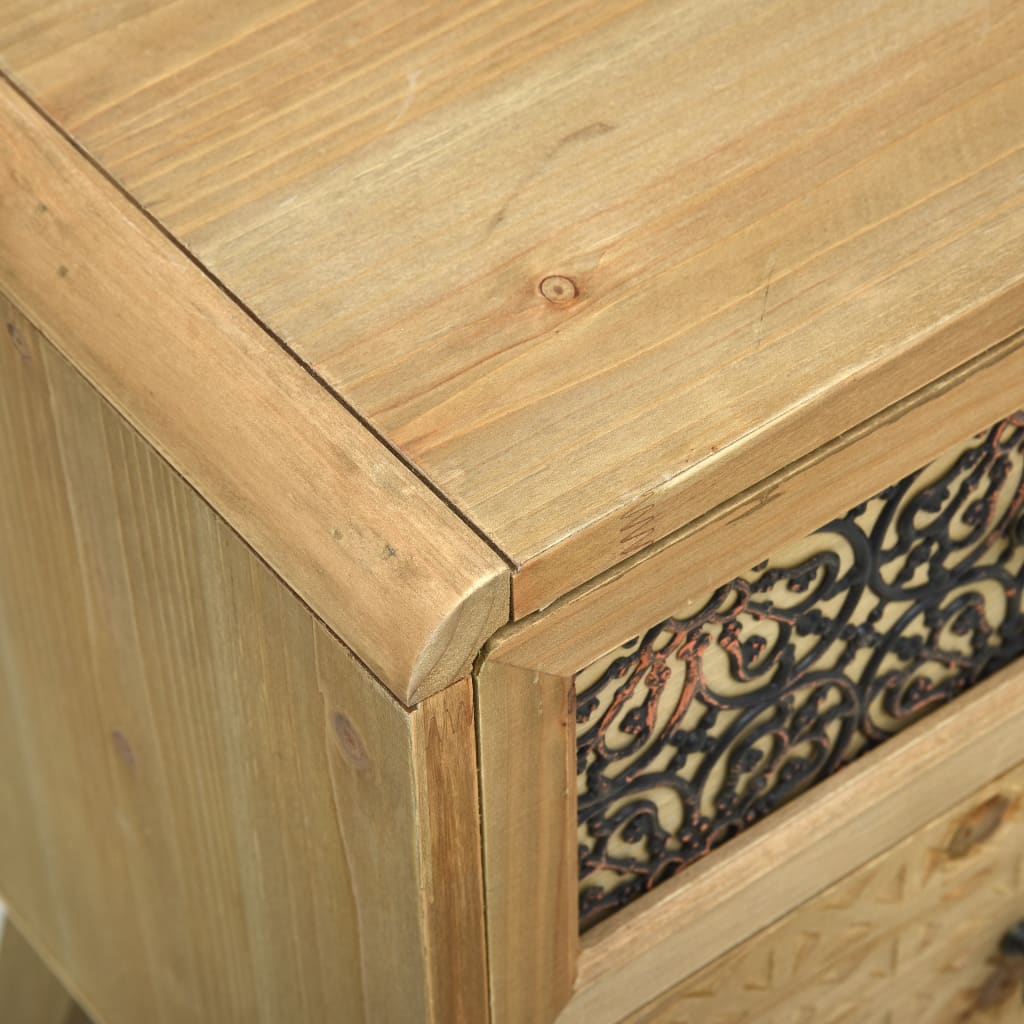 Bedside Cabinet Brown 37x30x51 cm