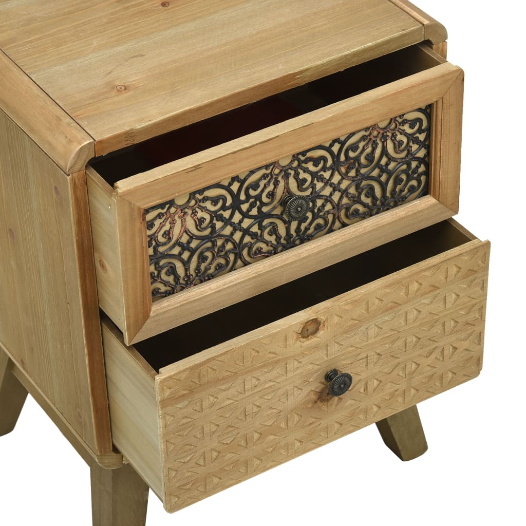Bedside Cabinet Brown 37x30x51 cm