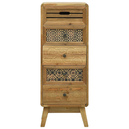 Sideboard with 5 Drawers Brown