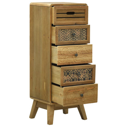 Sideboard with 5 Drawers Brown